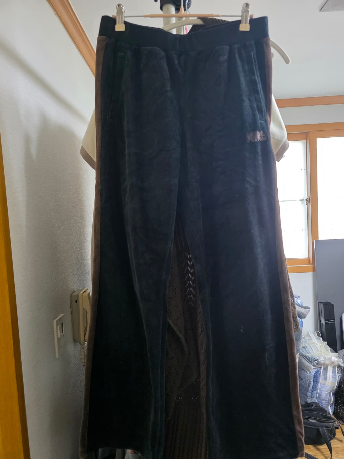 나이키 벨벳 바지 빈티지 코디세트 상품이미지2