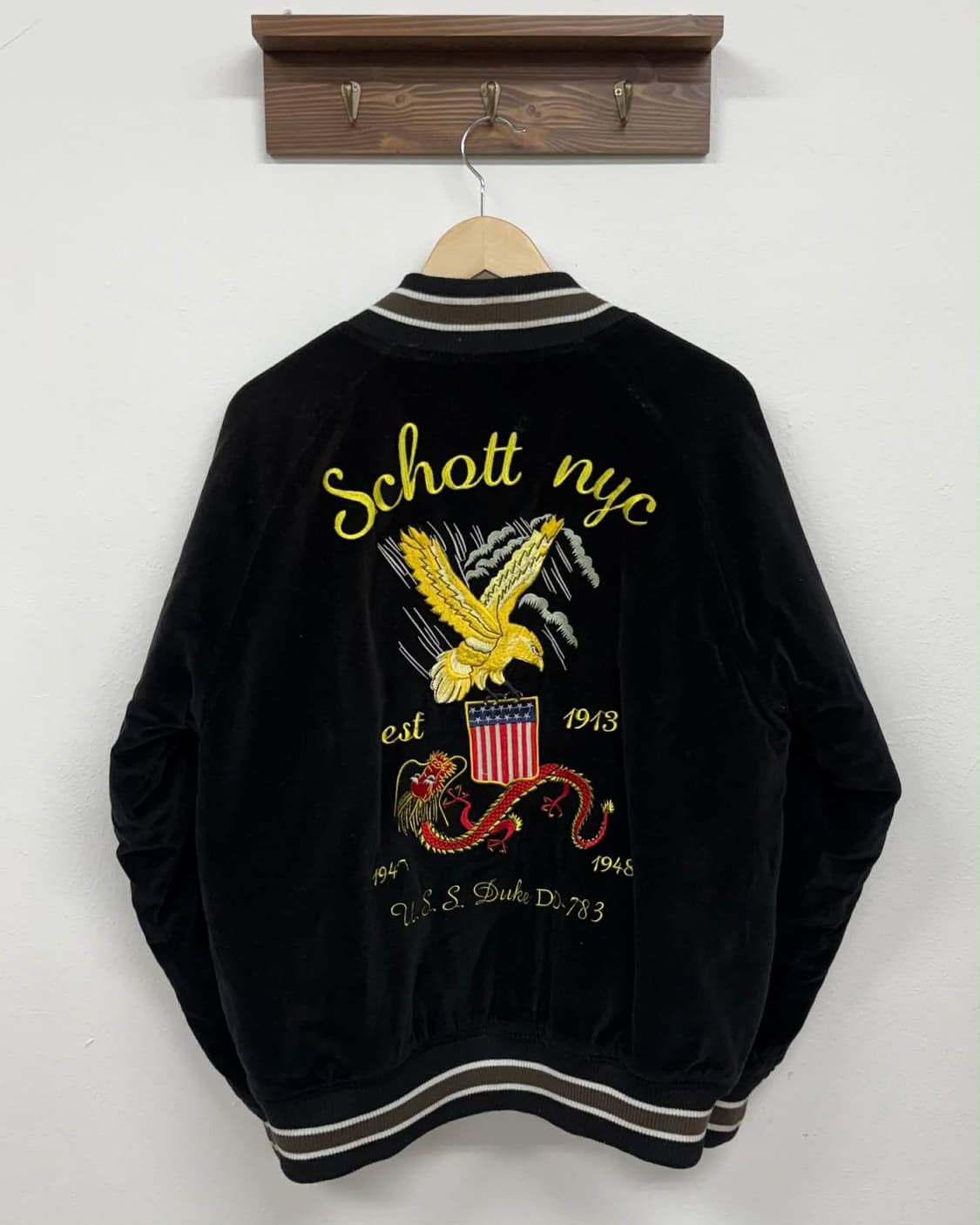 [XL] 쇼트 수베니어 벨벳 스카잔 자켓 상품이미지2