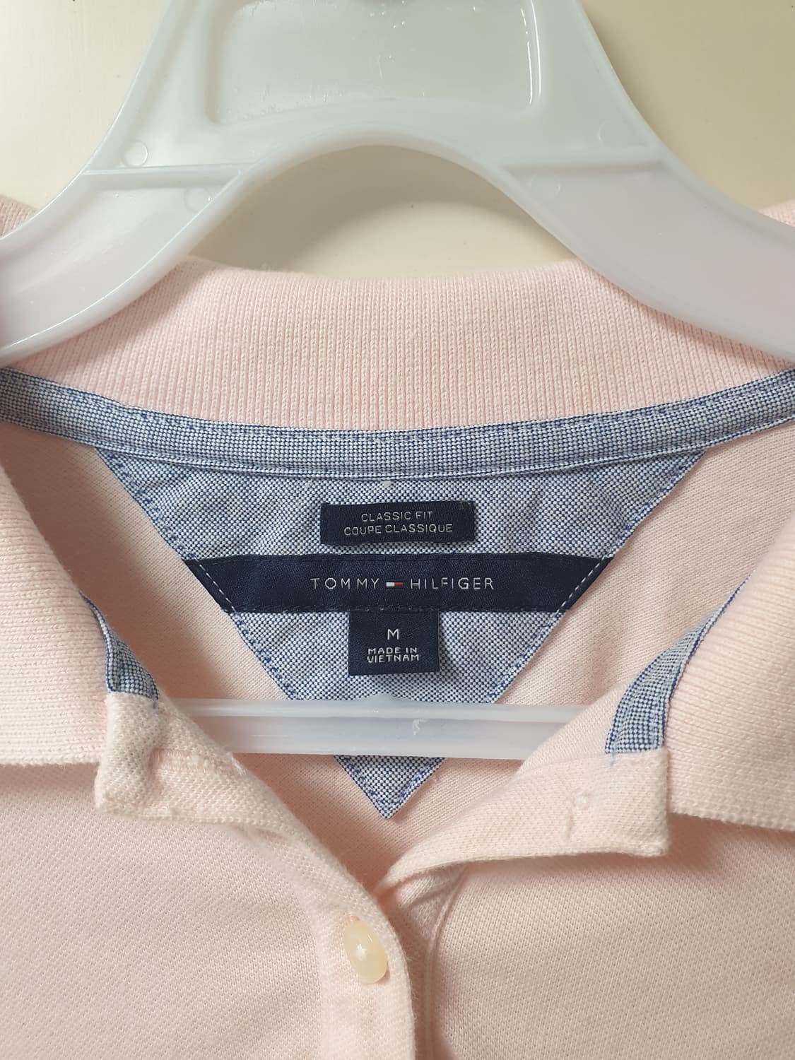 [여성] 타미힐피거 정품 핑크 카라티 M SLIM FIT 상품이미지3