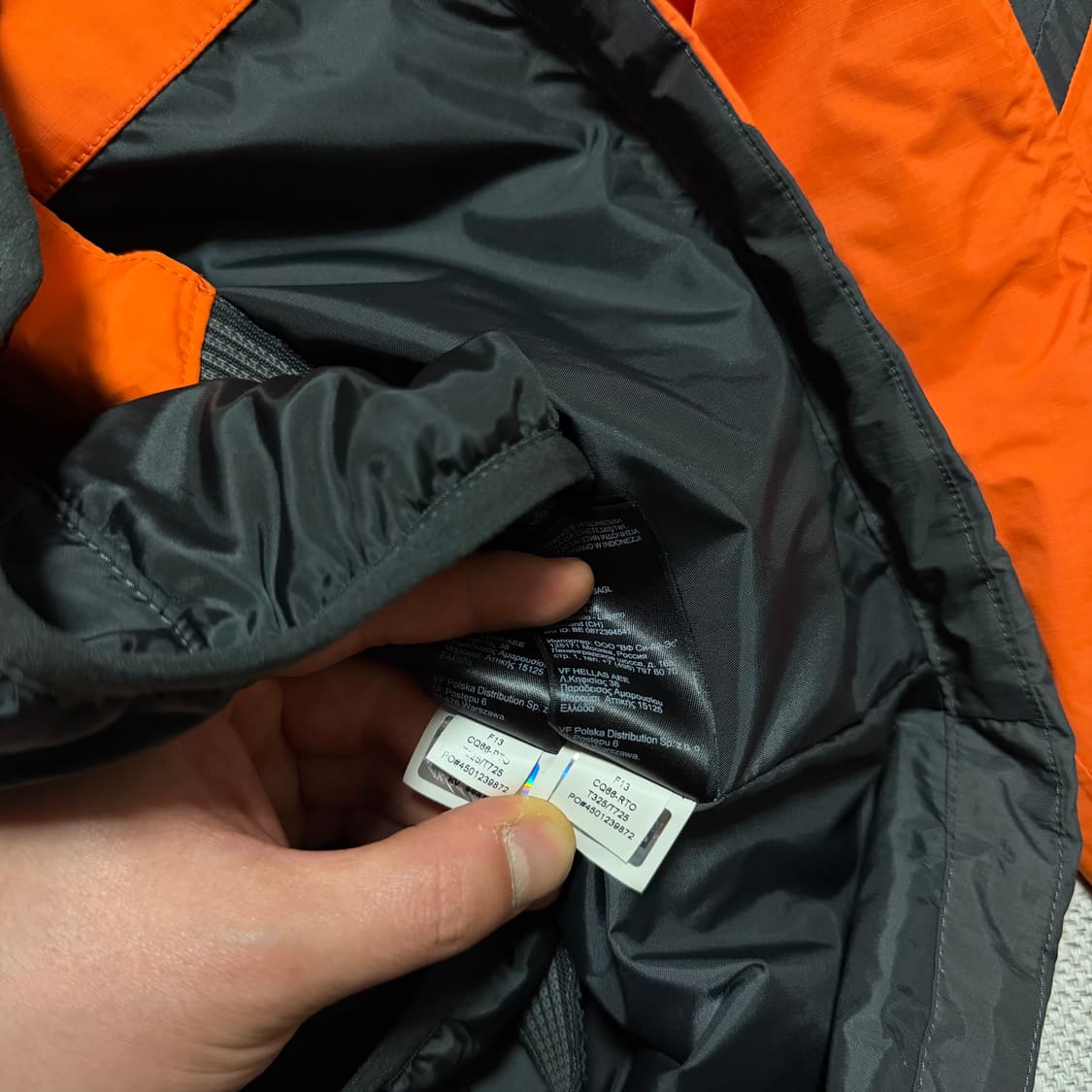 노스페이스 하이벤트 배색 바람막이 자켓 (경량패딩 내피) 상품이미지7