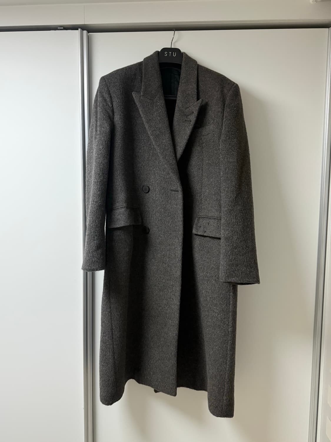 STU office 모헤어 더블 코트 L 상품이미지1
