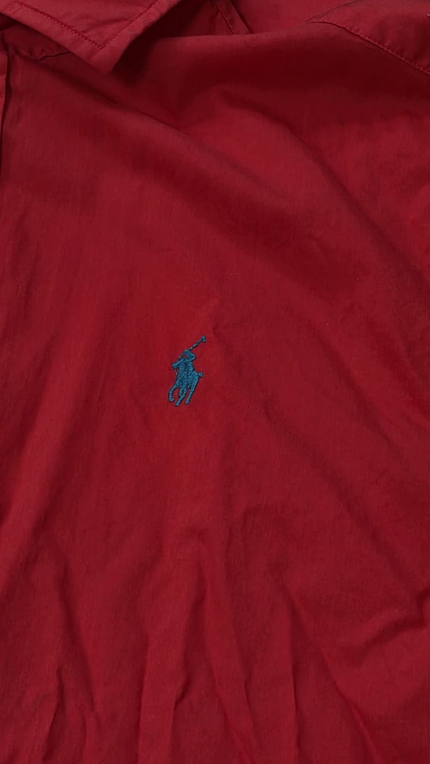 폴로 랄프로렌 가먼트다잉 여성용 셔츠  55 (토마토 컬러) 상품이미지4