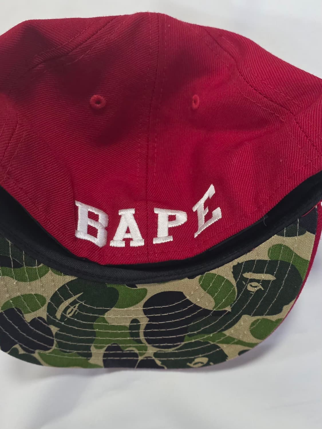 [베이프 x STA 59fifty] 레드 뉴에라 상품이미지3