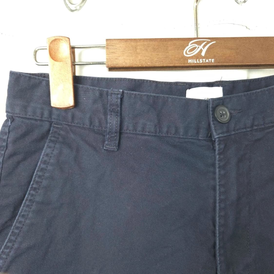 여28 H&M 네이비 남색 면 반바지 상품이미지2