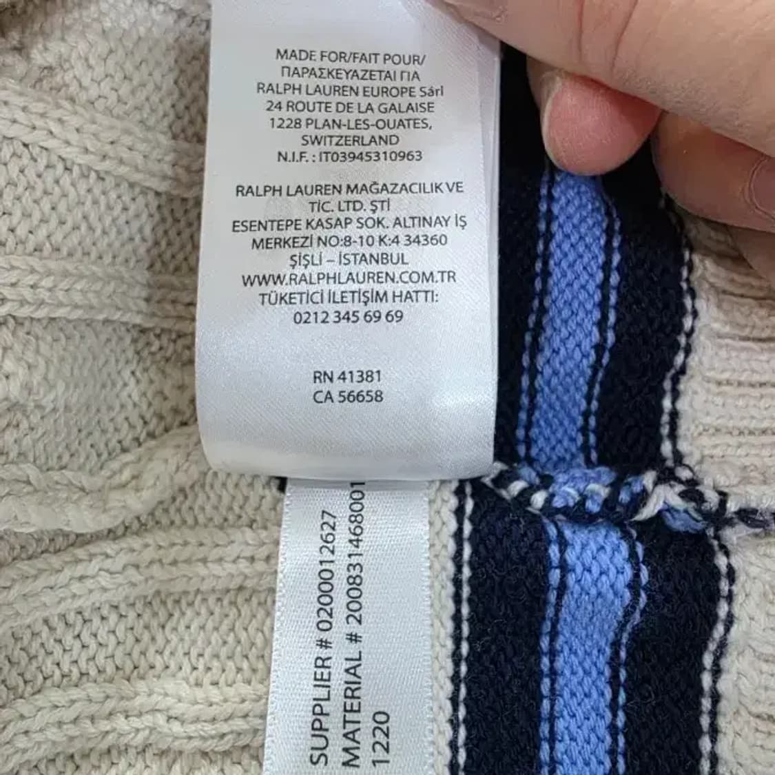 로렌 랄프로렌 크리켓 케이블 니트 스웨터 ~55 상품이미지9