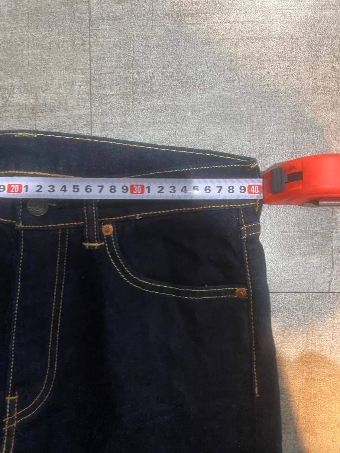 Levis 리바이스 올드스쿨아메카지 오렌지패치 하프팬츠반바지 생지팬츠 상품이미지3