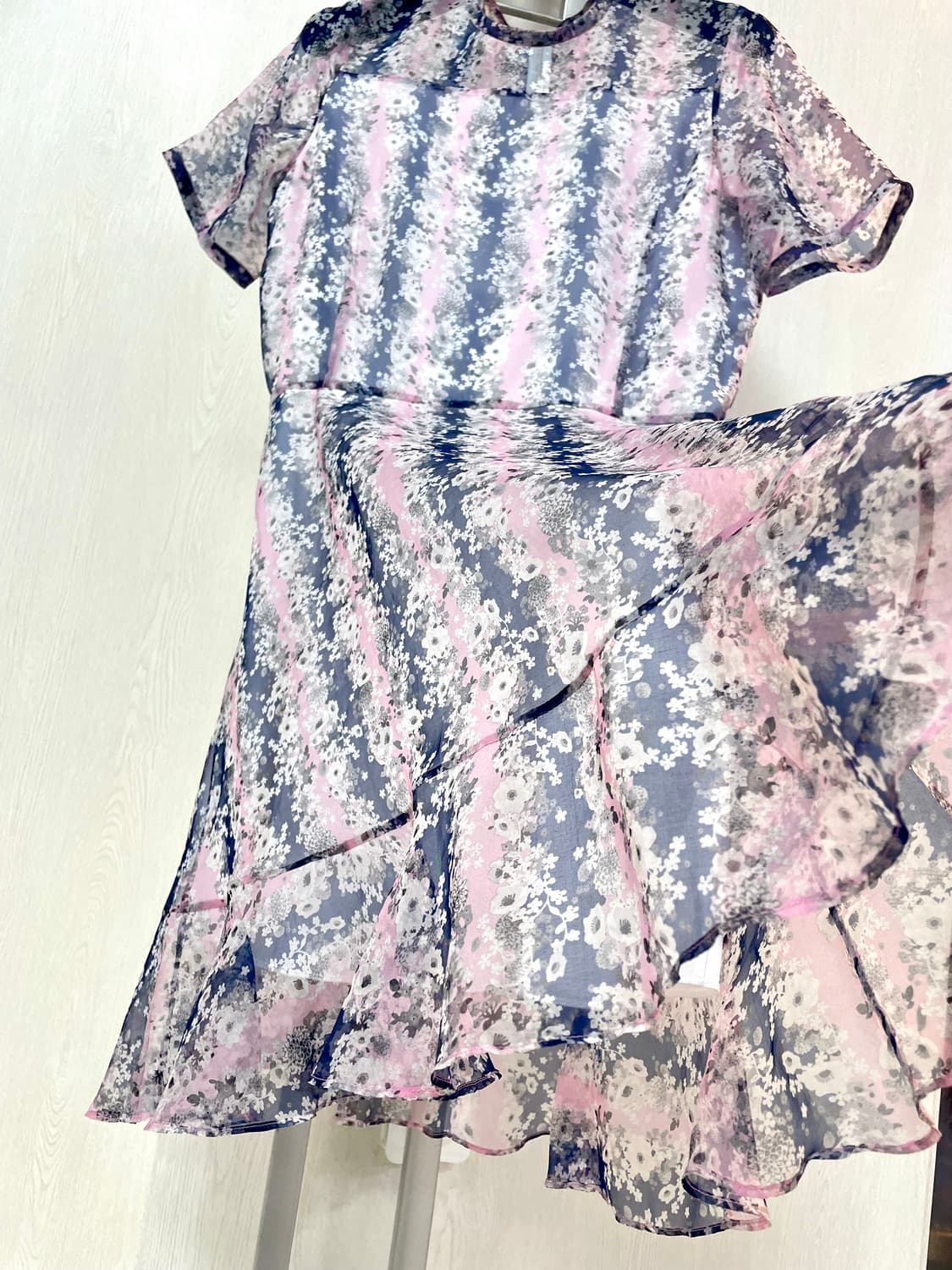 carven 까르뱅 시스루 미니 원피스 38 상품이미지7