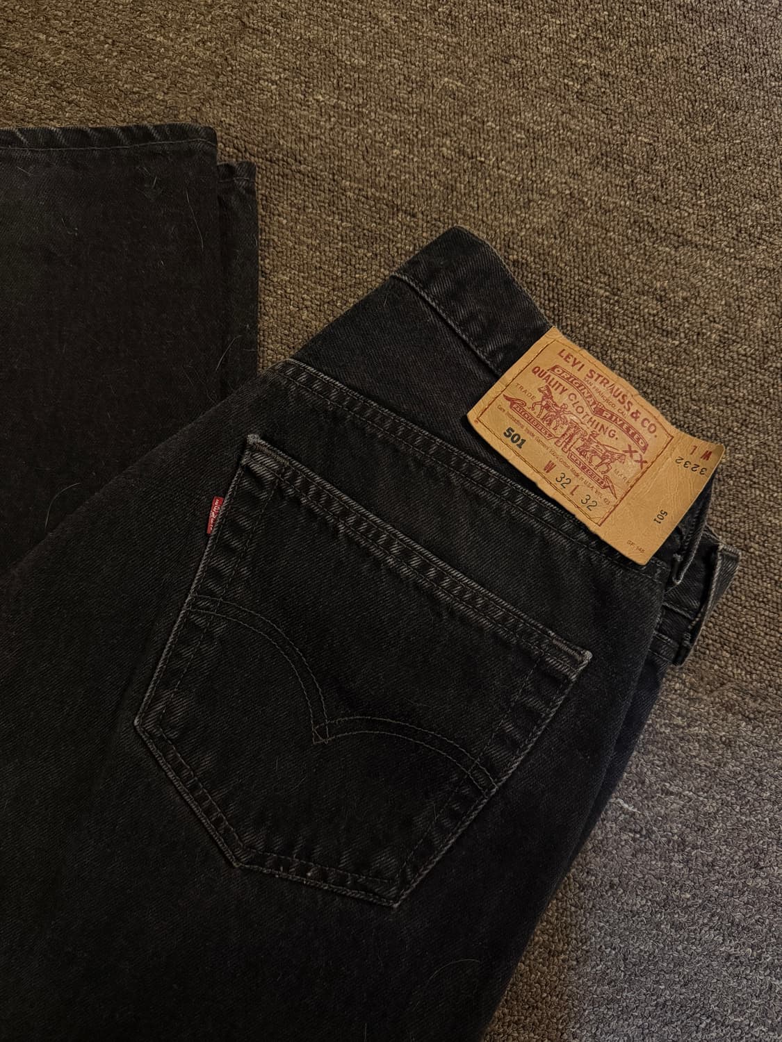 Levi’s 501 블랙 진 (황금사이즈) 32/32 상품이미지1