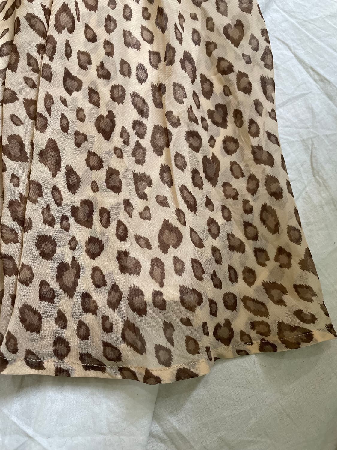 빈티지 레오파드 플레어 미니스커트  상품이미지4