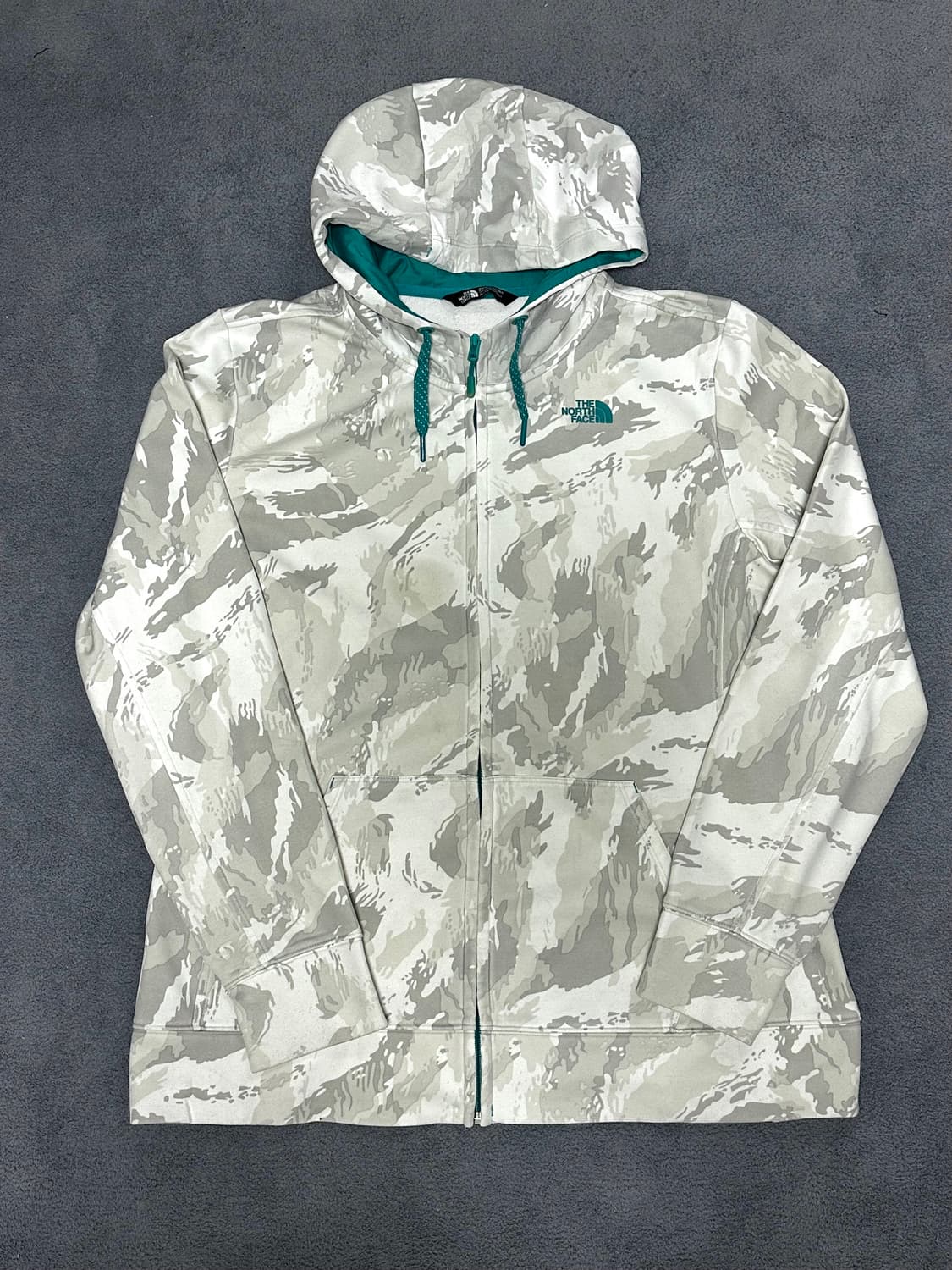 노스페이스 후드집업 화이트 패턴 상품이미지1