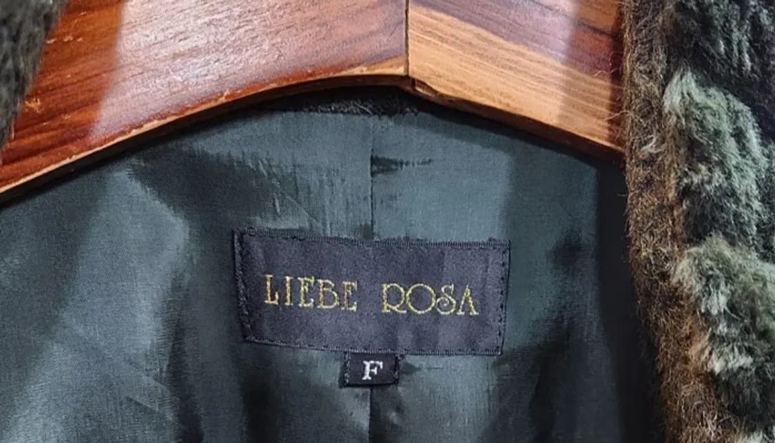 LIEBE ROSA 알파카 울 블랜드  카키 롱 빈티지 코트 상품이미지9