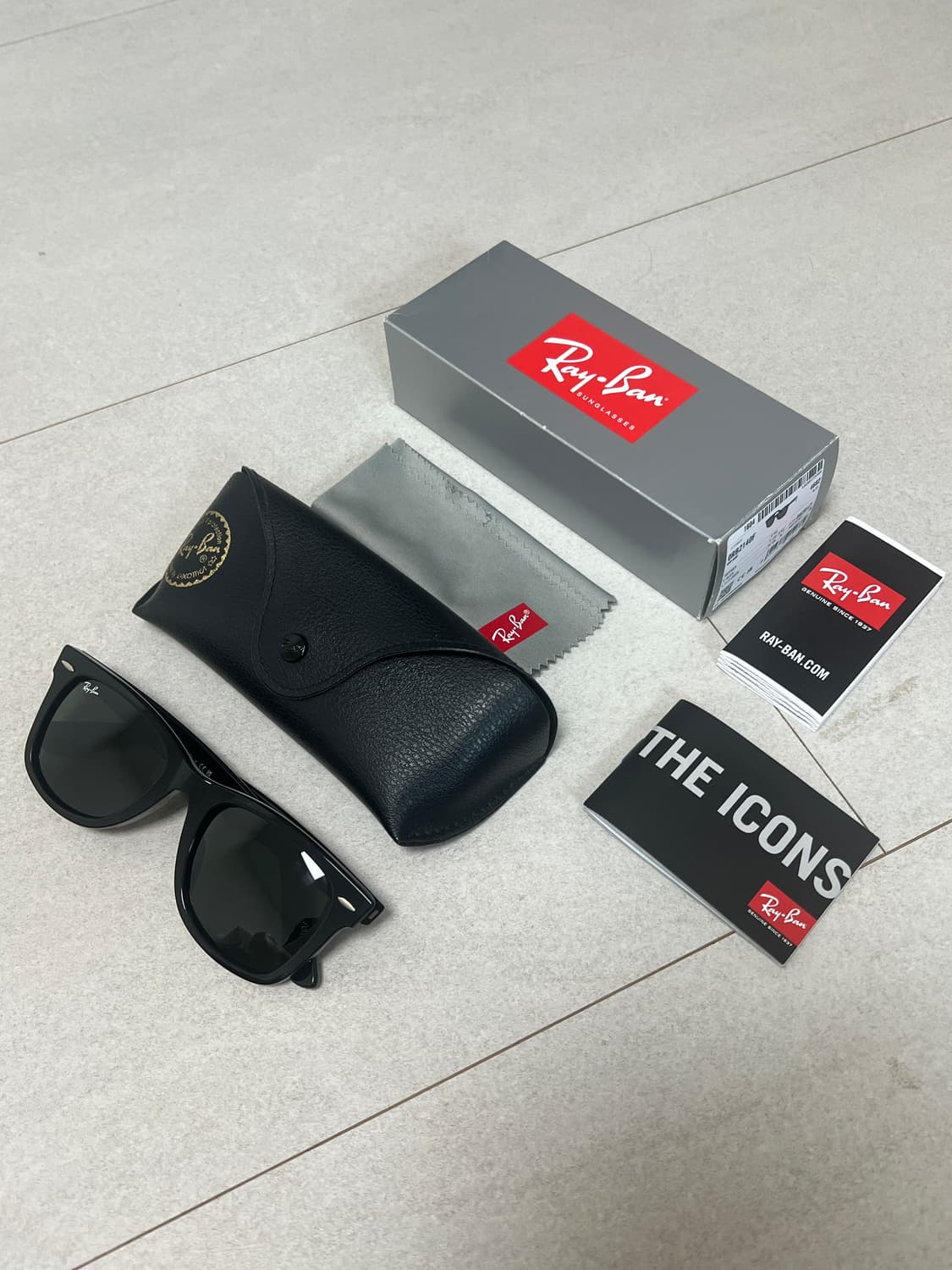 레이벤 웨이페어러 RB2140F WAYFARER 901 GREEN 52 상품이미지1