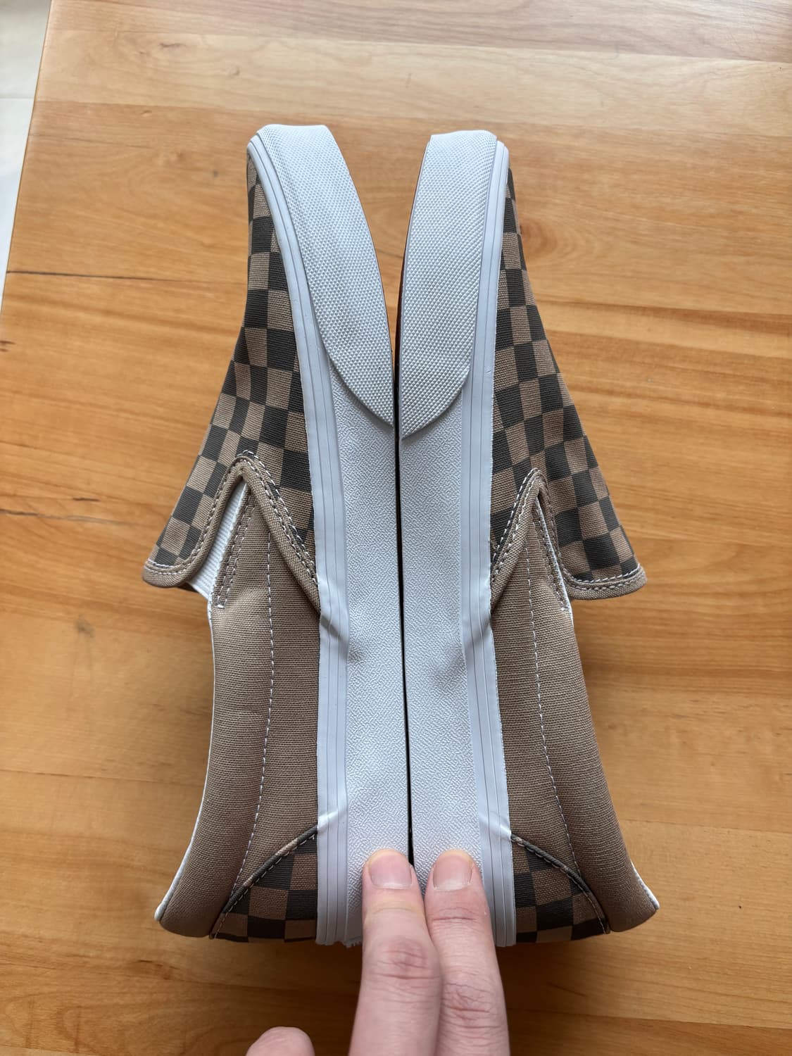 Vans Classic Slip on Check brown 상품이미지3