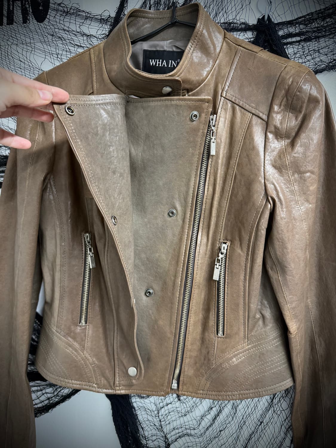 Real leather jacket 상품이미지3