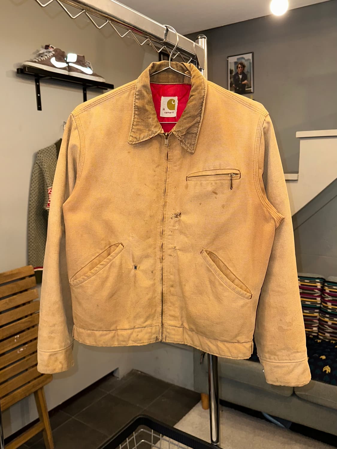 70’s Carhartt canvas detroit work jacket 상품이미지3