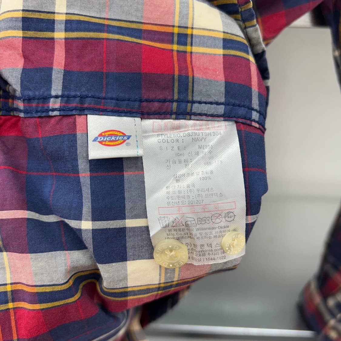 (WOMEN M)디키즈 체크셔츠-Y320 상품이미지4