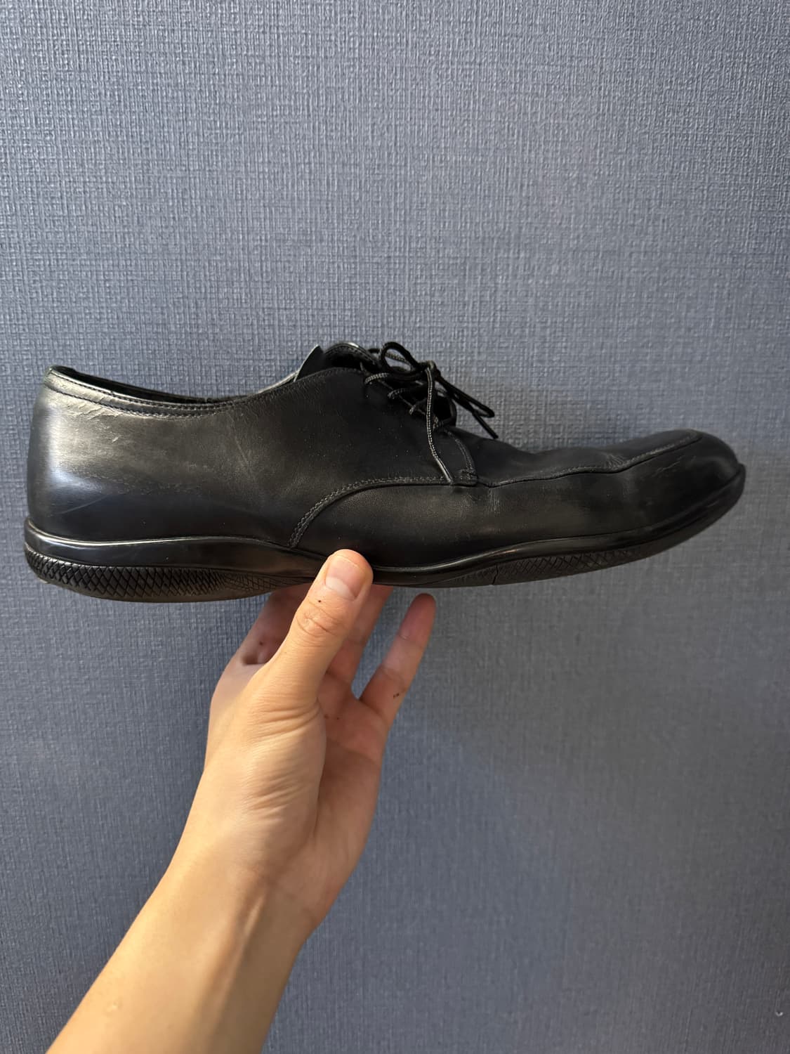 프라다 아메리칸컵 스포츠솔 레더 더비슈즈 상품이미지7