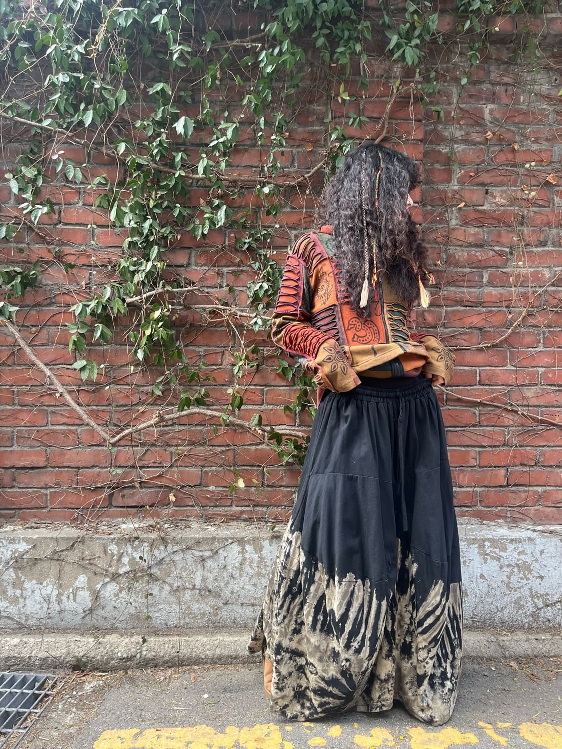 블랙 타이다이 히피 벌룬 팬츠 상품이미지1