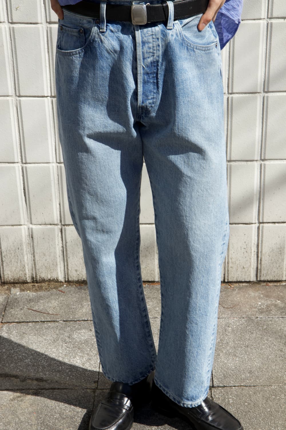 (새상품)A.PRESSE 워시드 데님 팬츠 인디고 상품이미지9