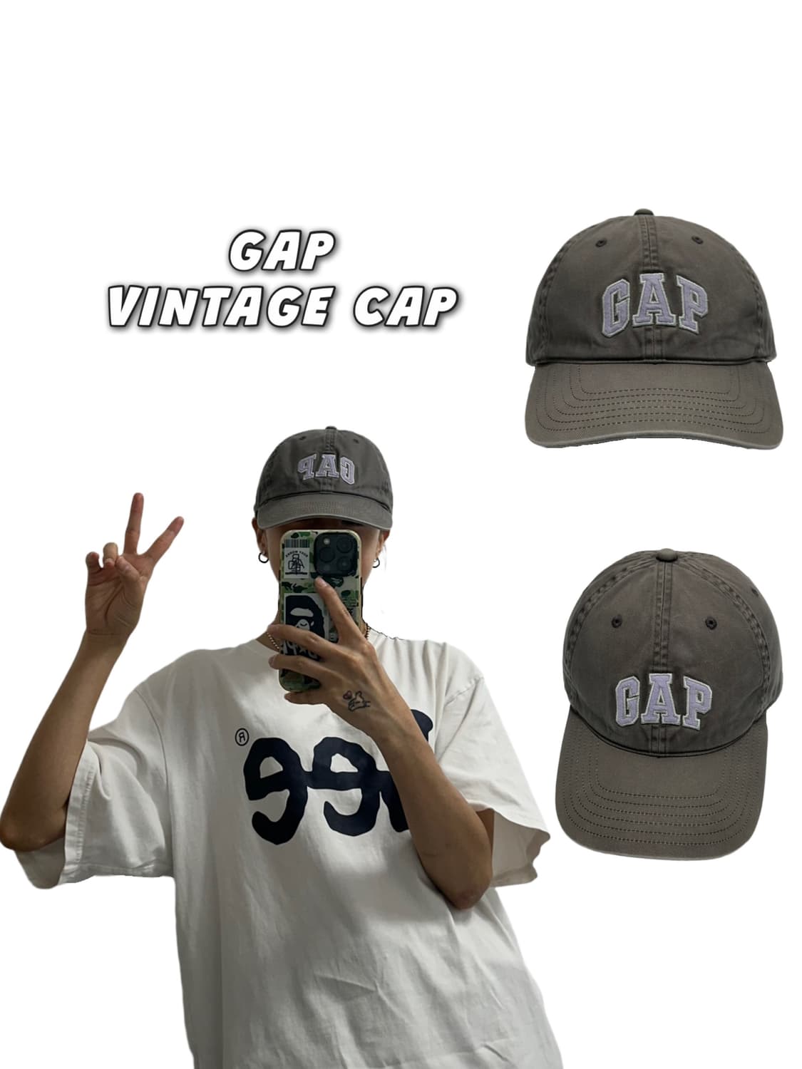 갭 GAP 빈티지 볼캡 모자 상품이미지1