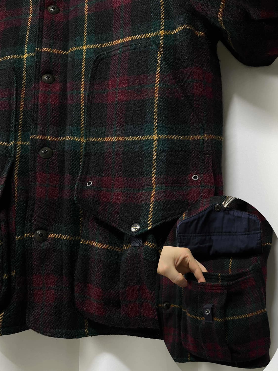 폴로 랄프로렌 알파카 울 매키노 타탄체크 헌팅 자켓 상품이미지9