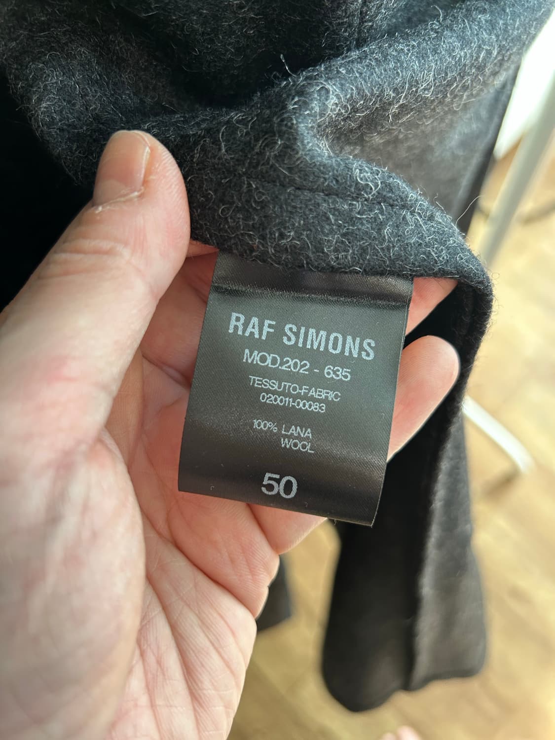 라프시몬스 카라리스 울 멜톤 코트 상품이미지9