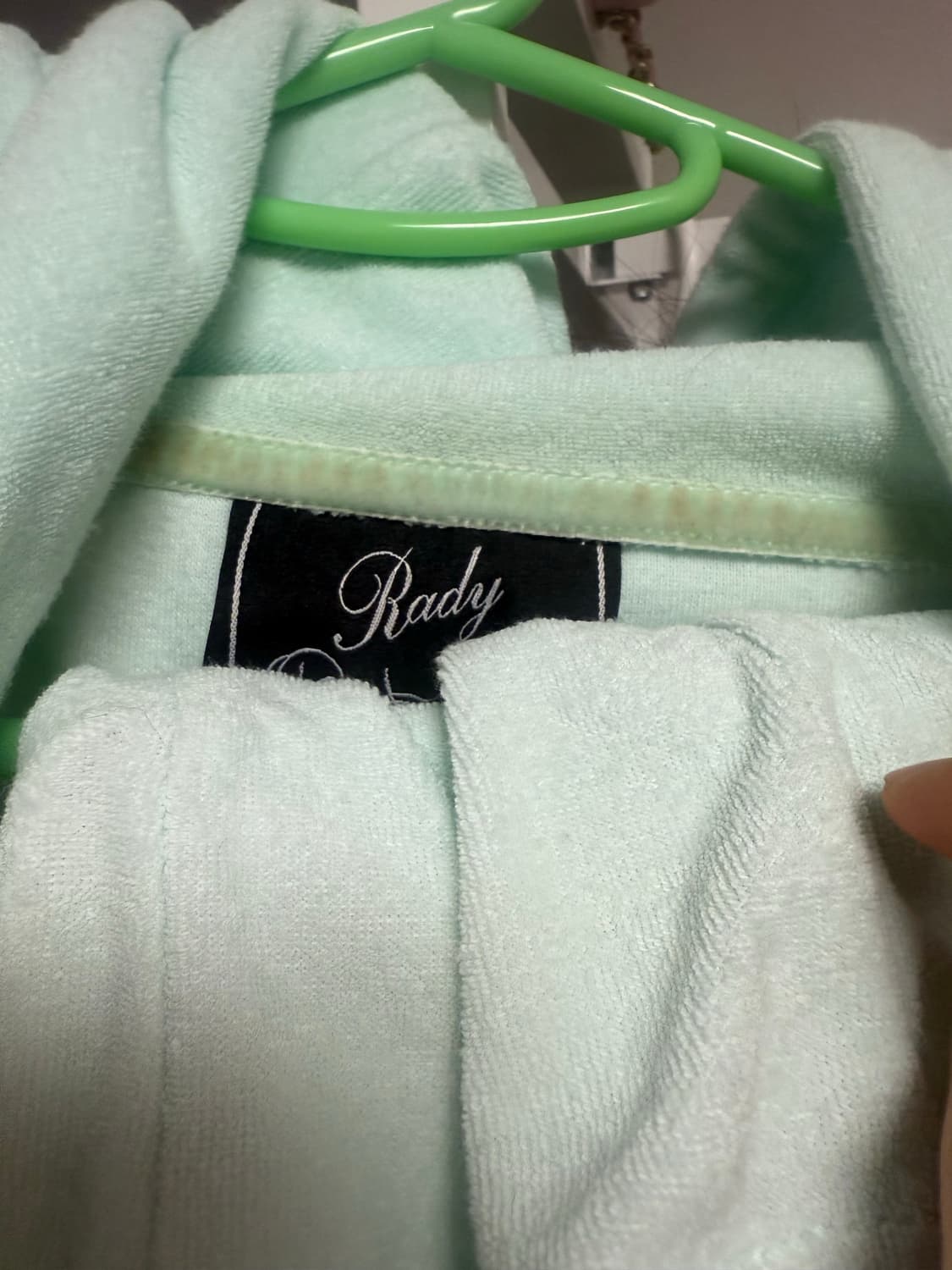 착샷)Rady 셋업 라디 레디 갸루 베메클 쥬얼 후드집업 반바지민트 상품이미지5