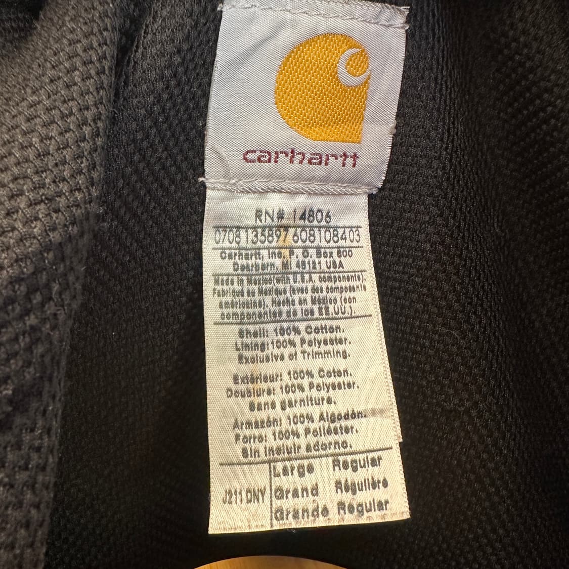 칼하트 액티브 자켓 L 데님 네이비 상품이미지7