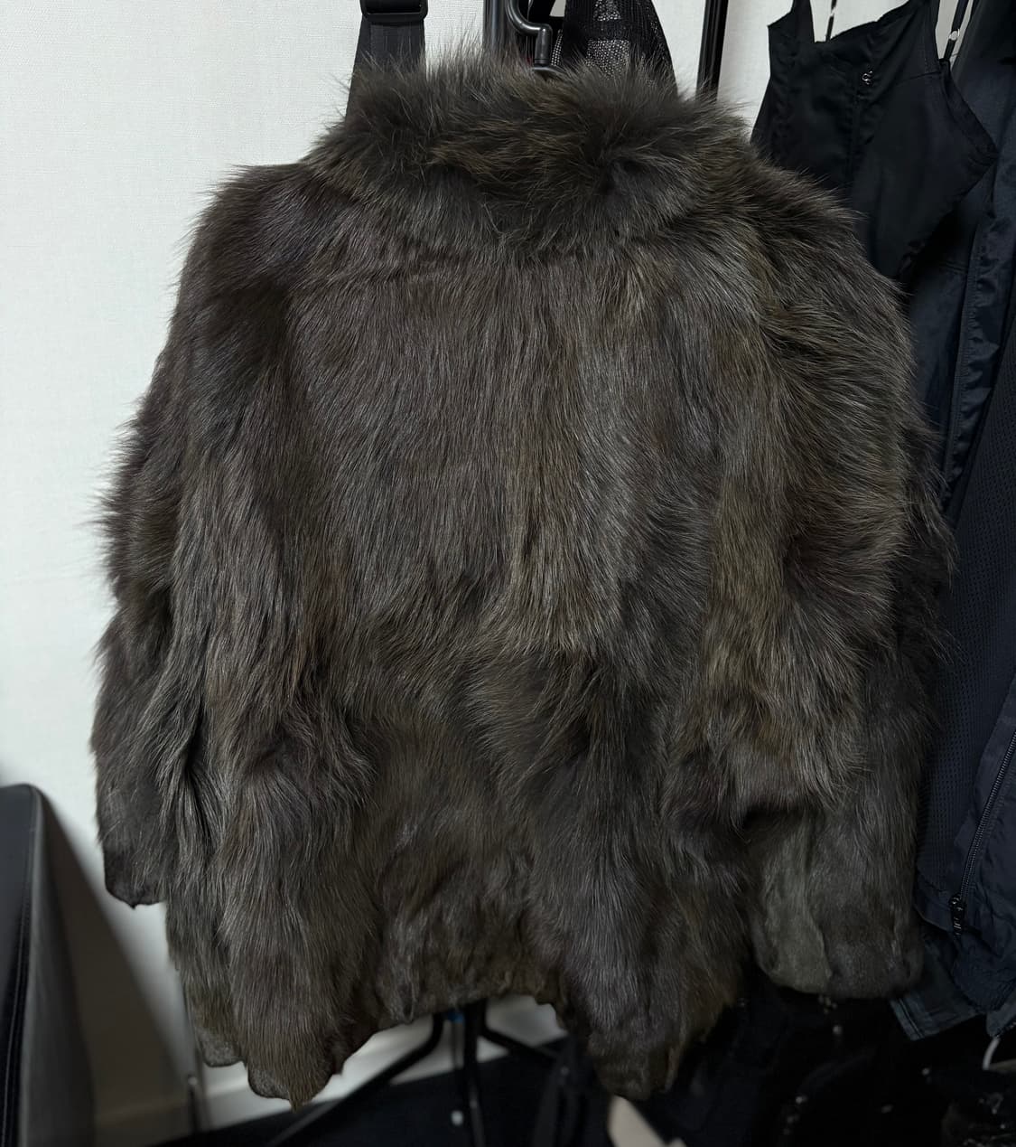 카키브라운 리얼폭스 퍼자켓 상품이미지6