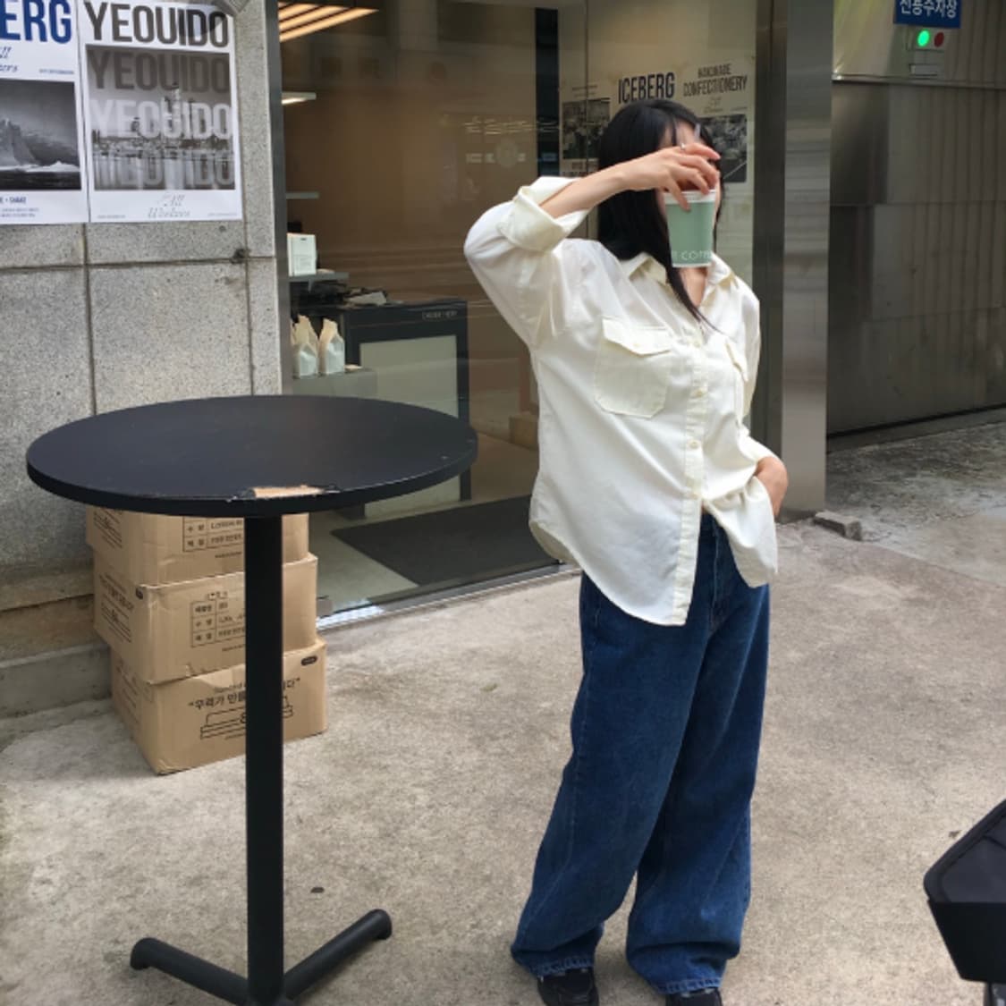 챠드 투포켓 셔츠 (크림) 20000 상품이미지3