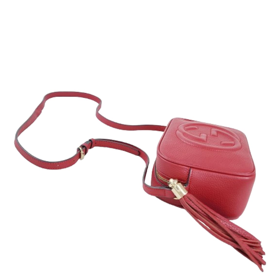 정품 구찌 소호 디스코백 레드 스몰 상품이미지5