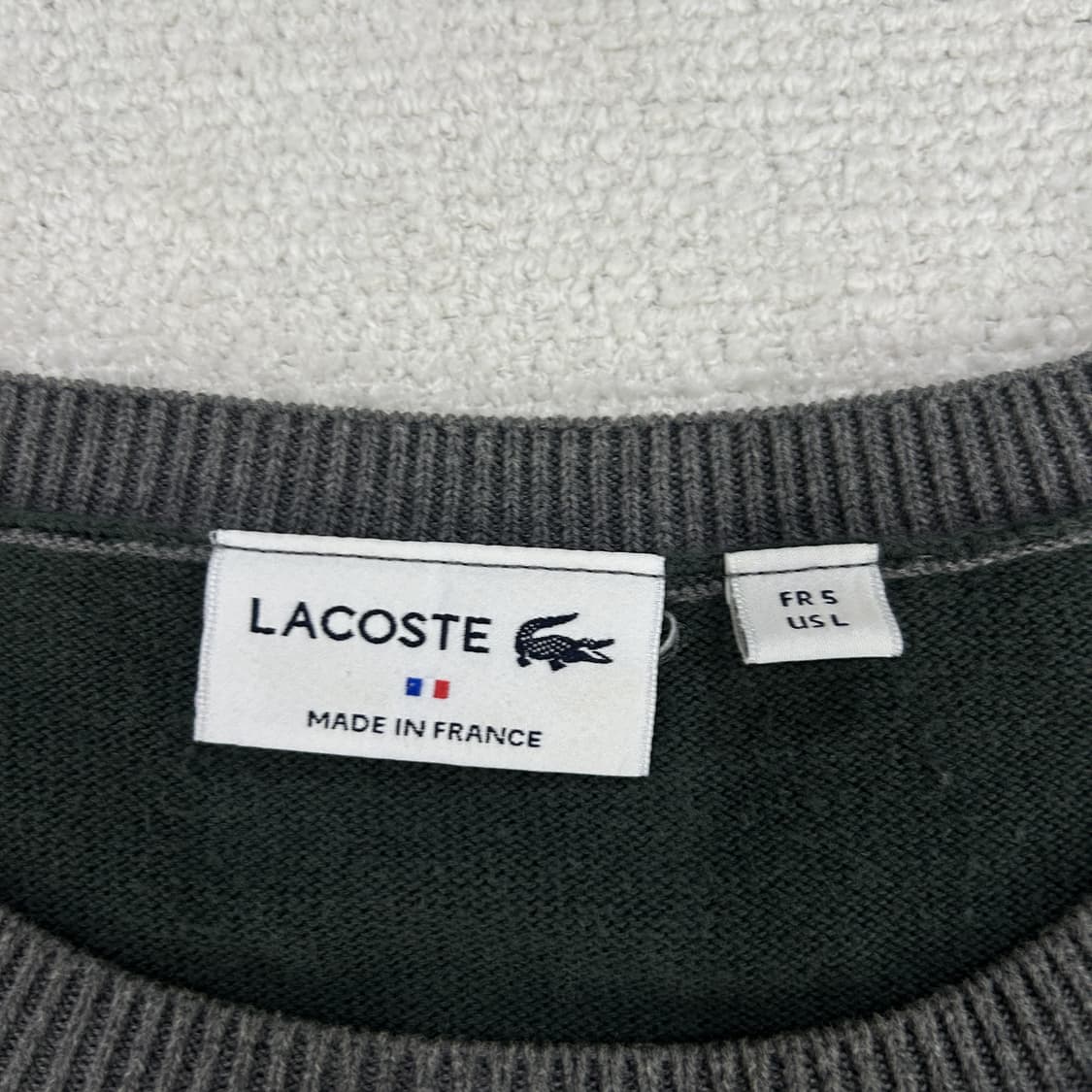 라코스테 컬러블록 니트 스웨터 m 상품이미지2