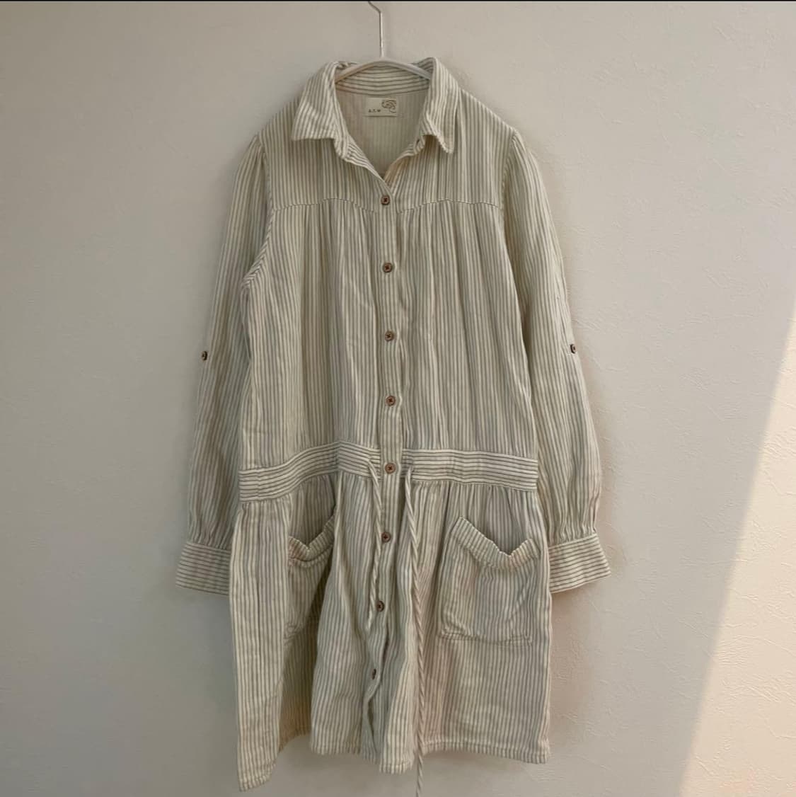 빈티지 arrow 스트라이프 셔츠원피스 상품이미지1