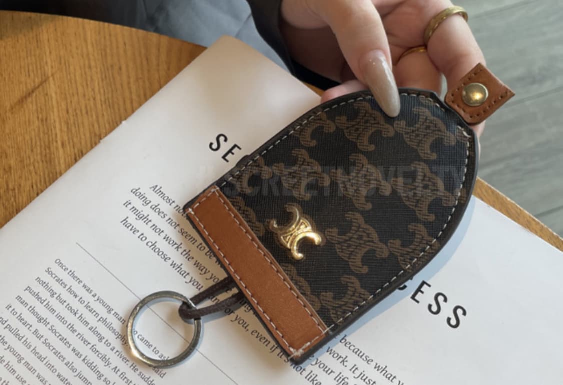 셀린느 트리옹페 키홀더 브라운 상품이미지6