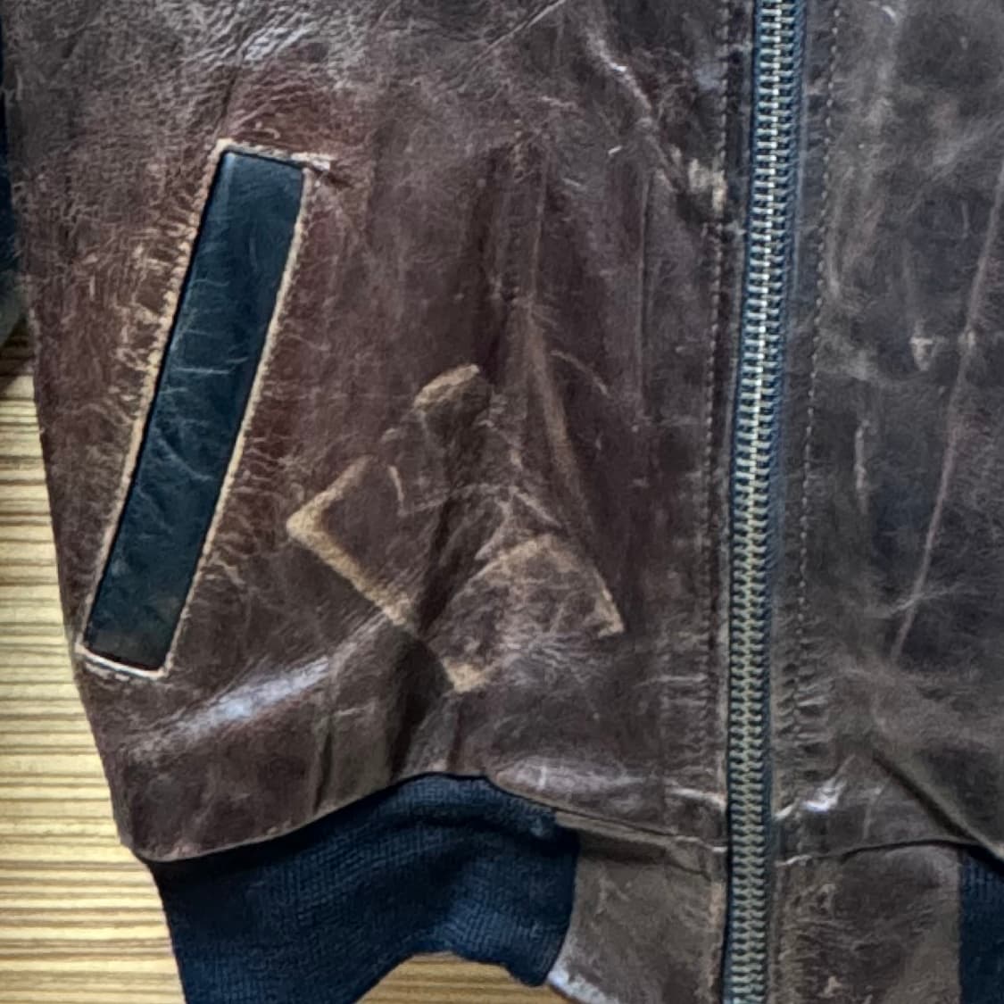 밴슨레더 레더 봄버 자켓 상품이미지5