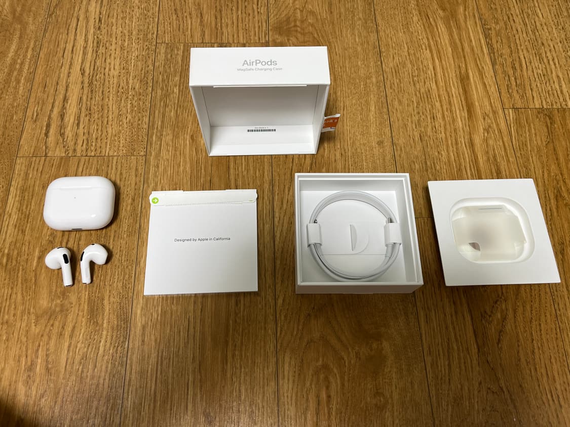 새제품 애플 에어팟3 26년 3월 제조 무선충전가능제품 airpods 상품이미지1