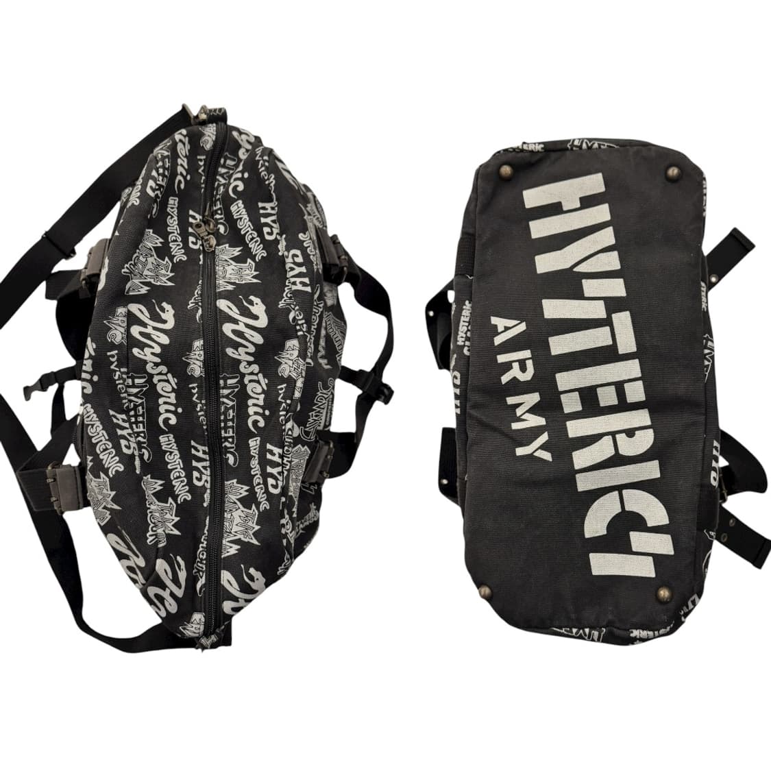 히스테릭글래머 밀리터리 2웨이 숄더백 블랙 상품이미지7