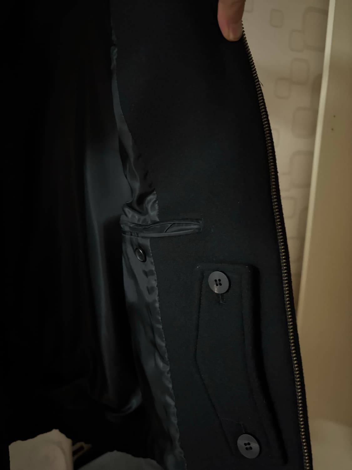 아트이프액츠 캐시미어 울 아티클 해링턴 블루종 상품이미지3