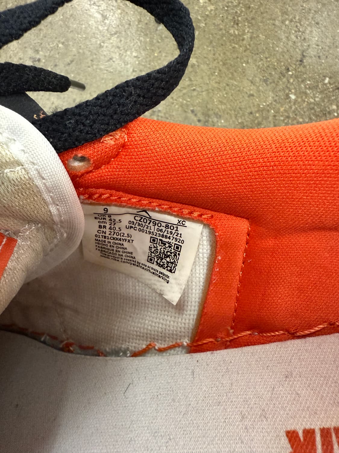 나이키 에어 조던 1 로우 스타피쉬 270mm 상품이미지6