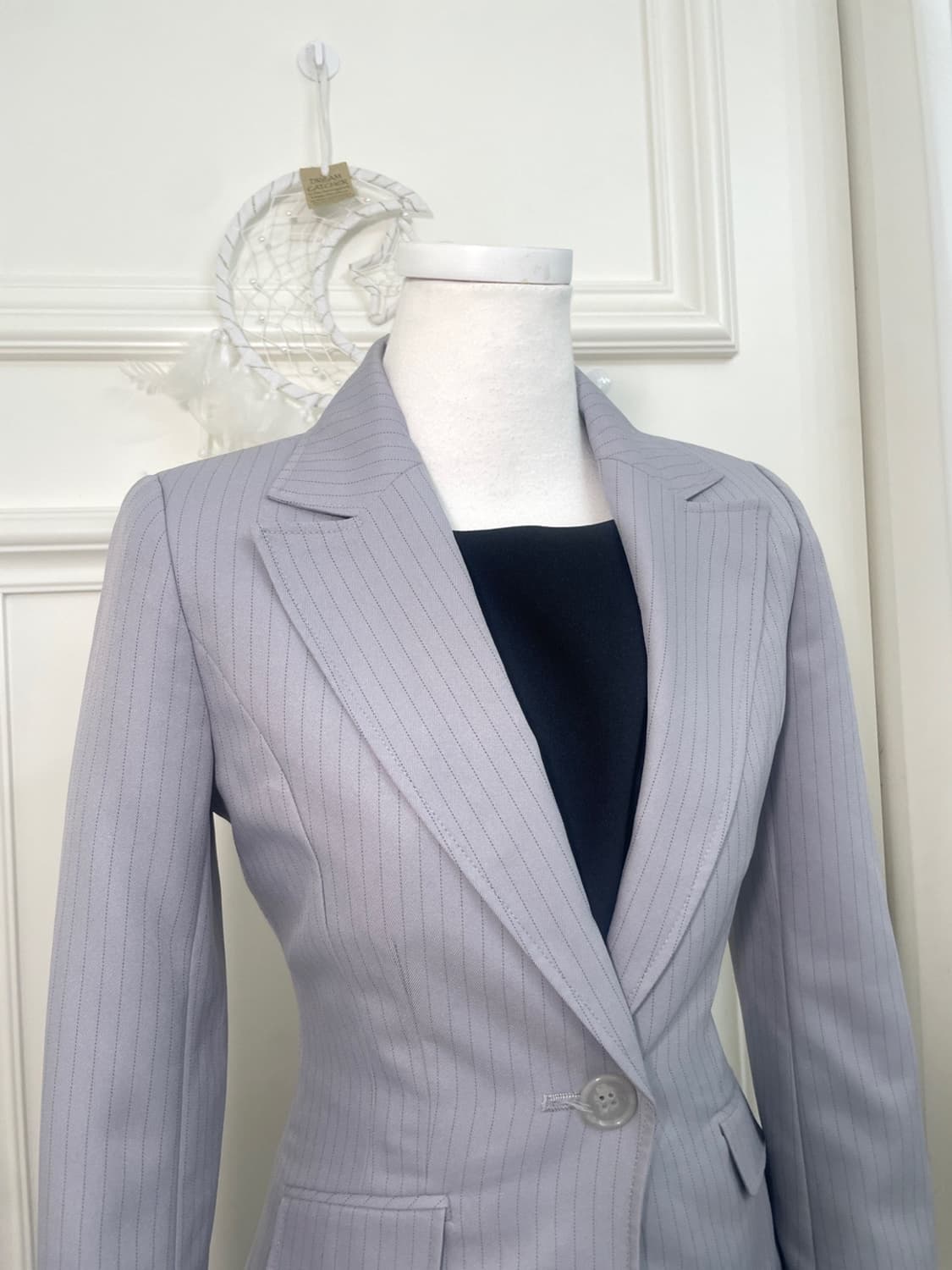 bluegray stripe basic line jacket 상품이미지5