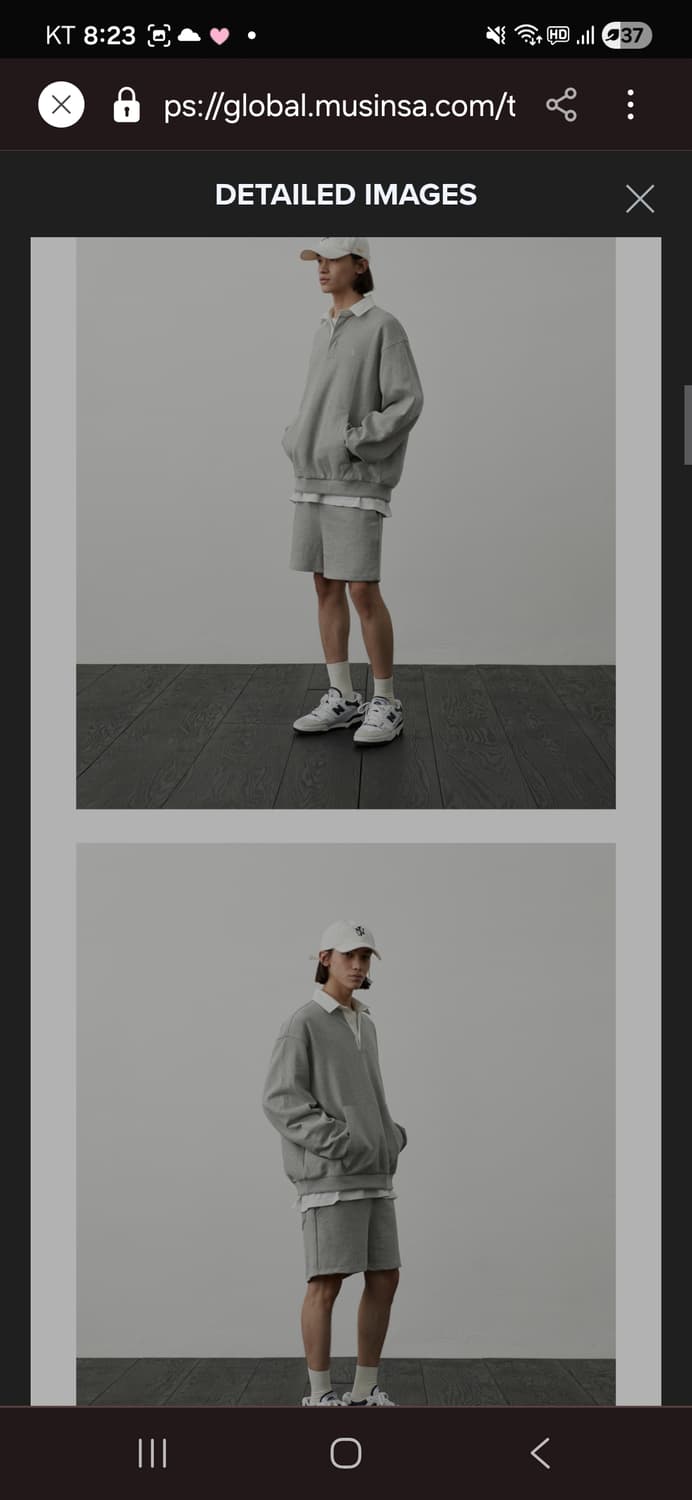 LAFUDGE STORE 맨투맨 그레이 상품이미지3