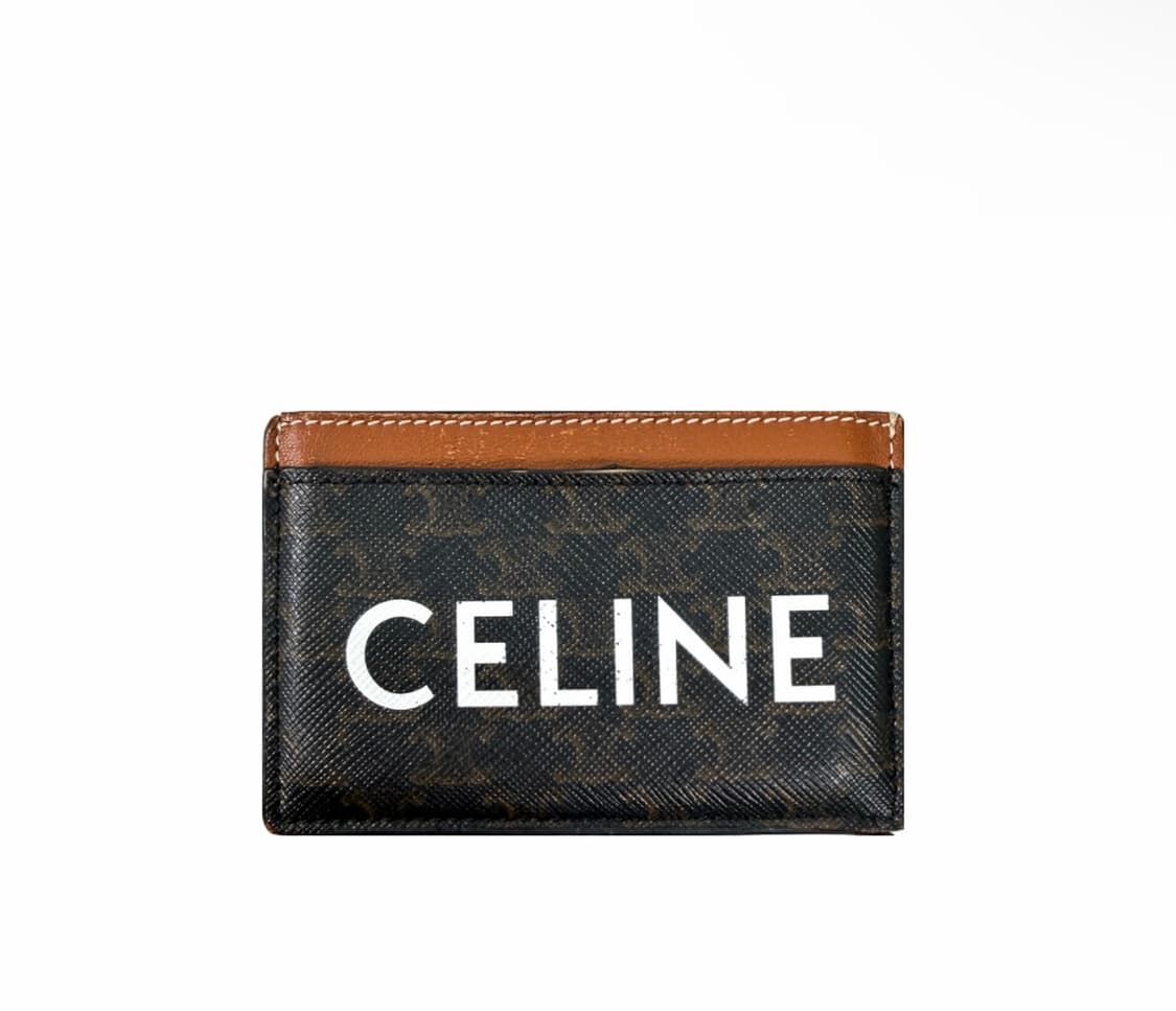 셀린느 트리옹프 트리오페 캔버스 카드 홀더 지갑 탄 10B702CLY 상품이미지1