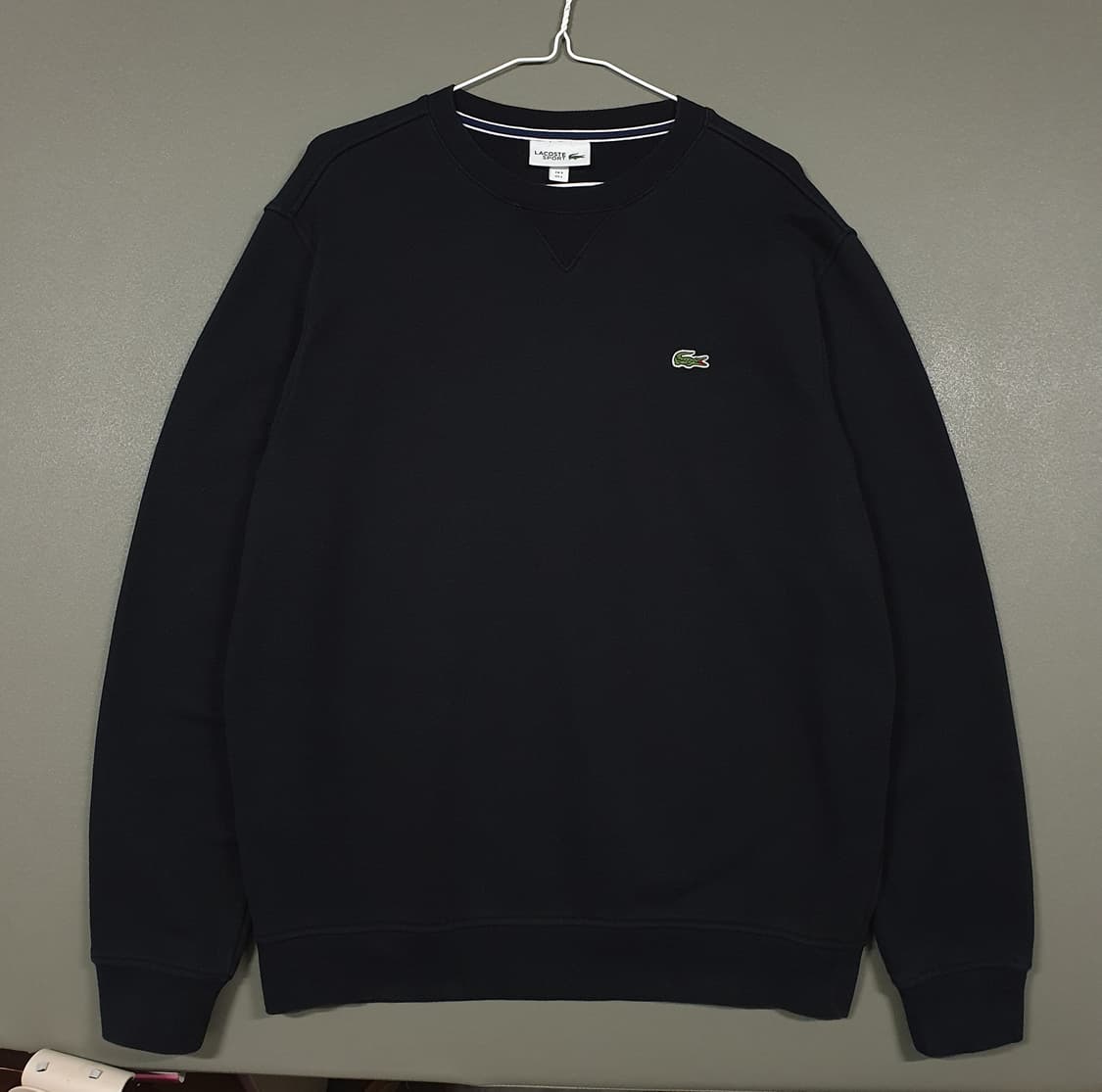 105 (XL) 라코스테 스포츠 신형 크록 멘투맨 블랙 스웻셔츠 상품이미지1