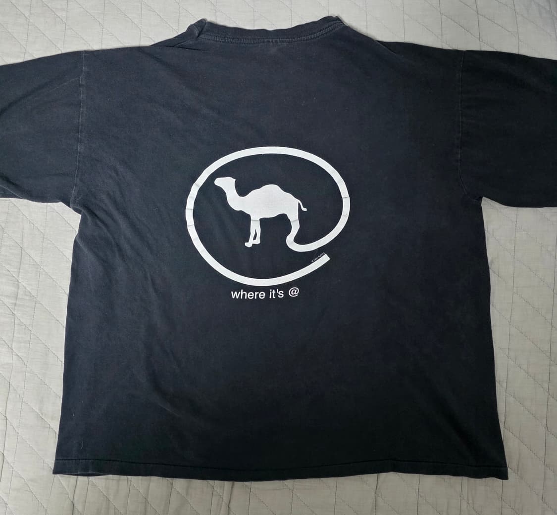 [XL] 90s 카멜 where it's @ 빈티지 티셔츠 ver 크롭 상품이미지1