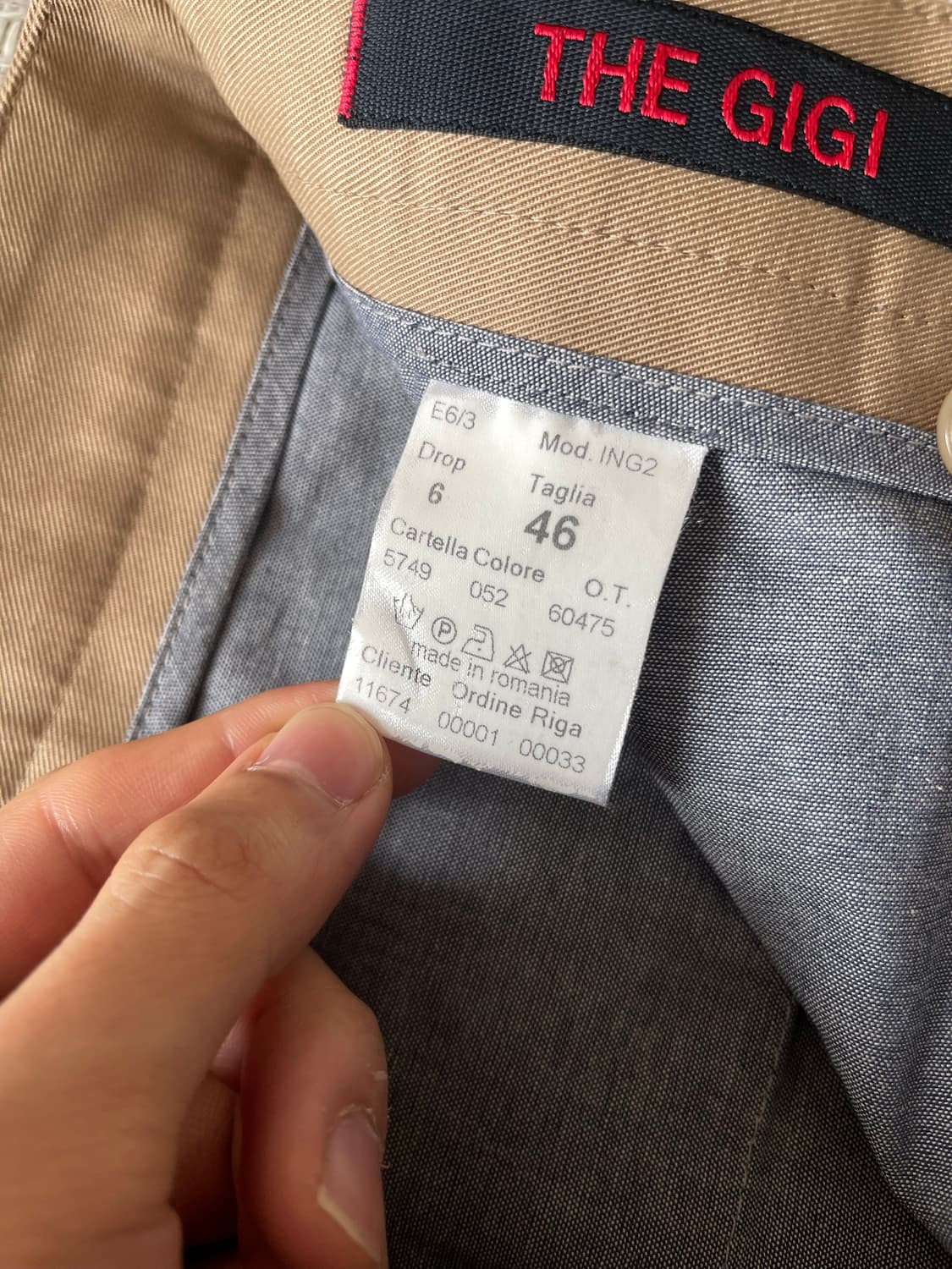 THE GIGI 베이지 치노 팬츠 상품이미지6