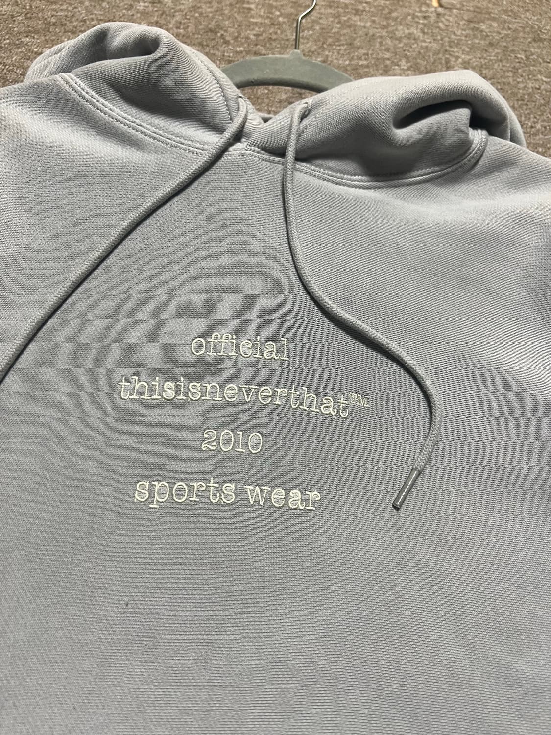 디스이즈네버댓 그레이 후드티 L 상품이미지3