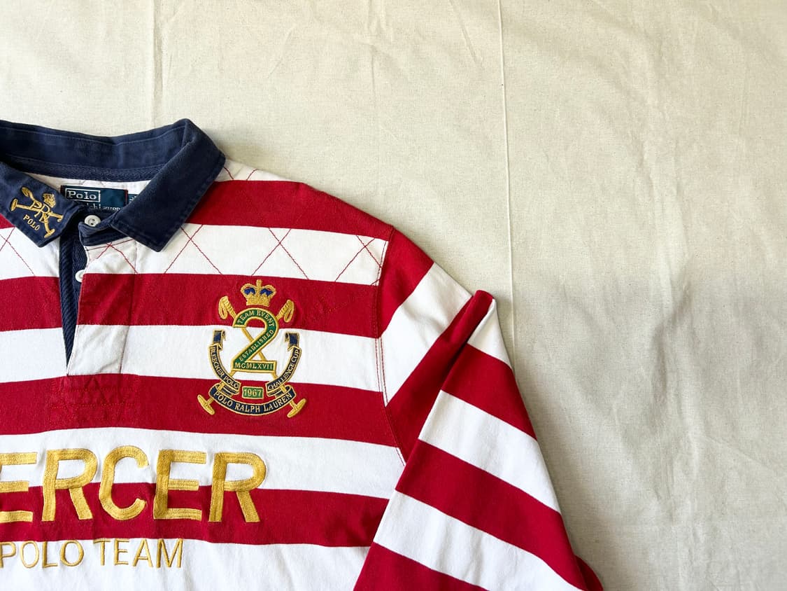 폴로랄프로렌 럭비 셔츠 Red/White 상품이미지2