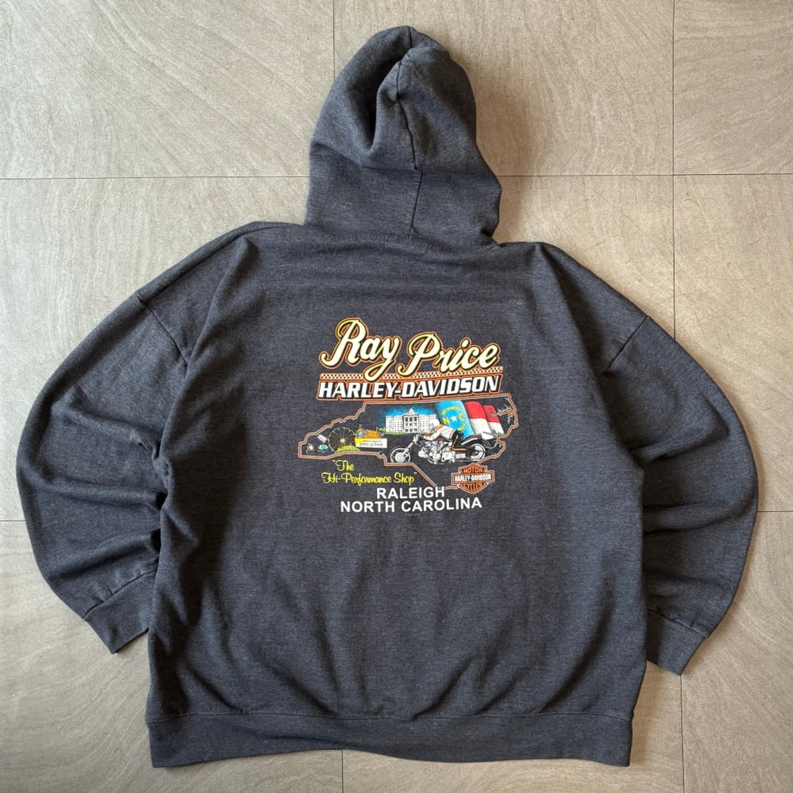 할리데이비슨 정품 다크 그레이 후디 후드티 상품이미지1