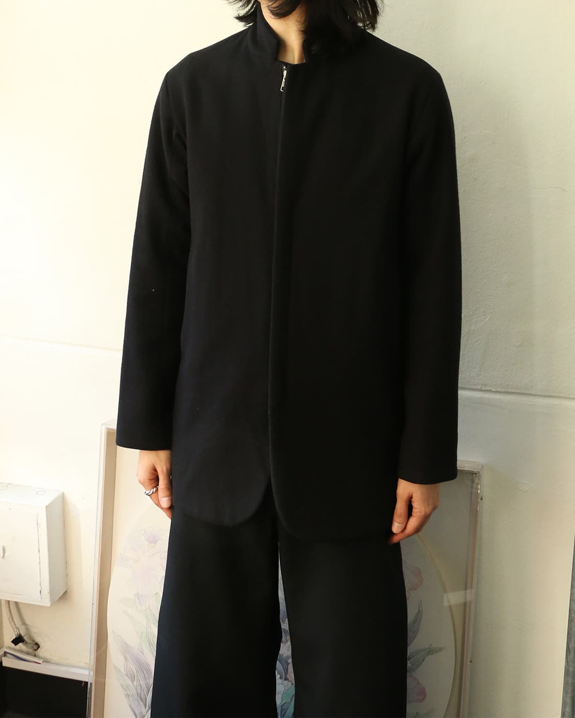 라드뮤지션 블랙 울 멜튼 자켓 상품이미지2