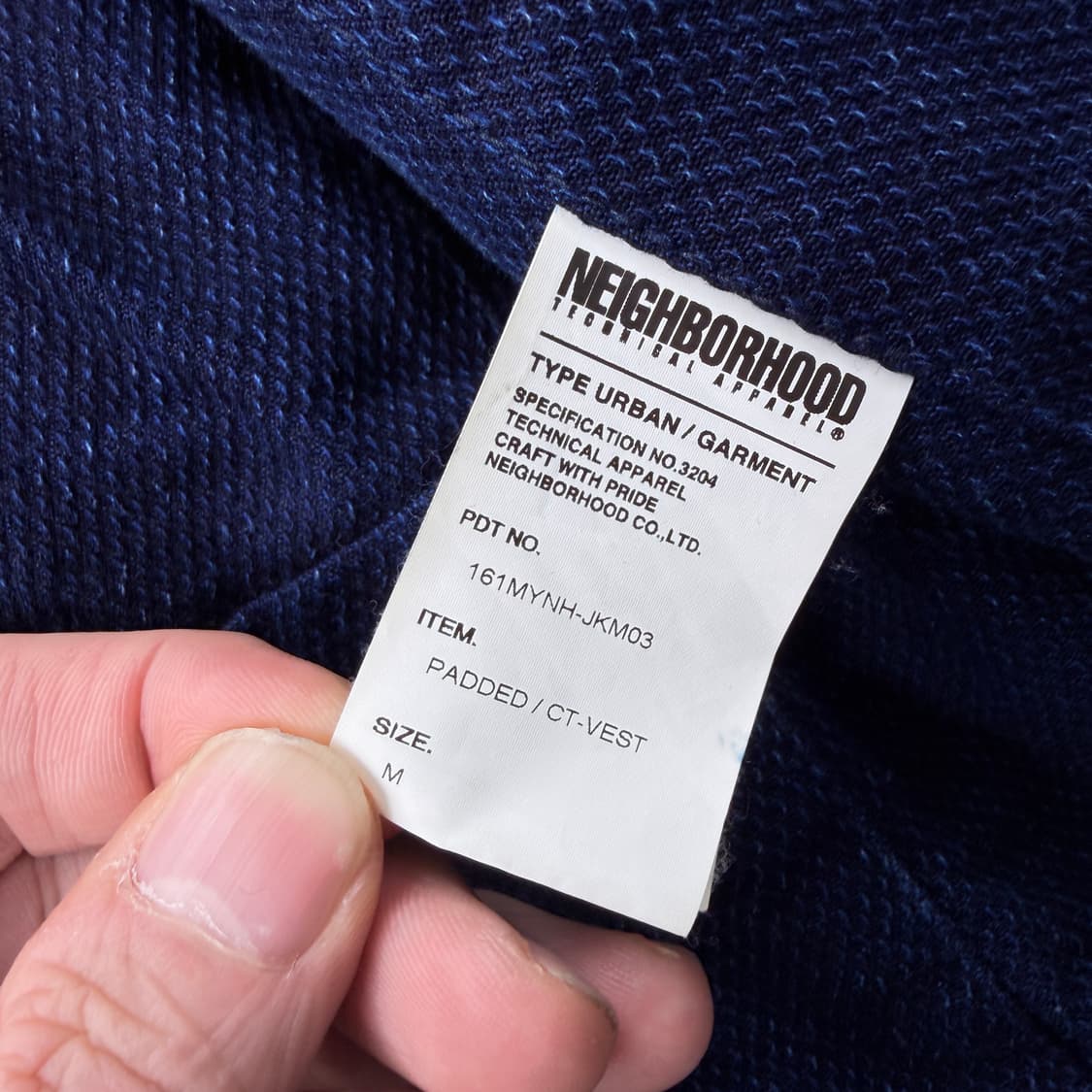 네이버후드 16ss 데님 패딩 베스트 상품이미지5